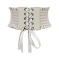 thumbnail image 2 of Cinturón de atado , faja de elasticidad ancha, cinturón elástico con borlas Beige Hugo Cinturón, 2 of 4