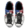 thumbnail image 2 of Funny Cat What American flag Shoes Sneakers Black Size 3.5, 2 of 7