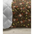 thumbnail image 3 of Burnt Orange Down Alternative Comforter, Colorful Pattern with Geometric Nested Honeycomb Hexagons Print, Microfiber Quilt for All Season, 5 Sizes, Chocolate and Multicolor, by Ambesonne, 3 of 3