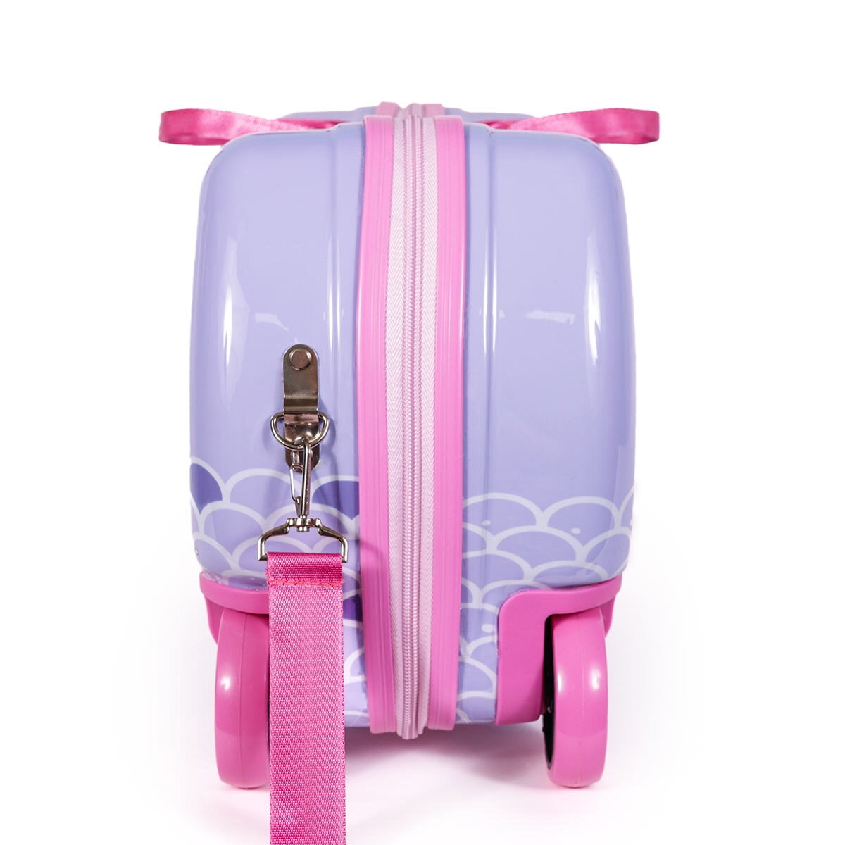 Milk&Moo 9.80" Rideable Kids Suitcase, Purple