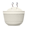 thumbnail image 2 of Wall Hanging Planters,Hanging Flower Pots for Railing Fence,Indoor Outdoor Balcony Wall Hanging Basket, Half Round with S Hooks for Home Garden Porch Kitchen Wall Decoration, 2 of 7