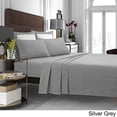 thumbnail image 2 of Juego de sábanas de franela Tribeca Living, 170 g/m², tamaño queen, color platino, 2 of 3