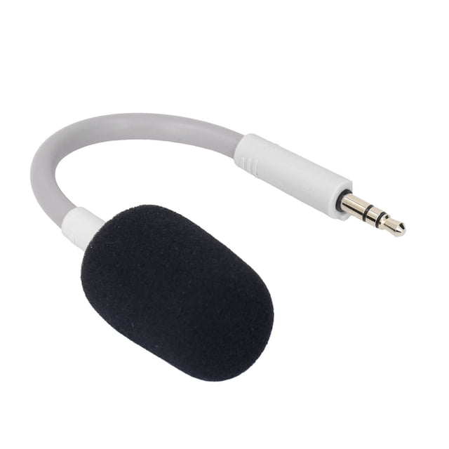 Reemplazo de Micrófono, Micrófono Desmontable Para Juegos de 3,5 mm, Micrófono de Repuestro parauriculares inalámbricos para Juegos. Pluma flexible que capta la claridad de la