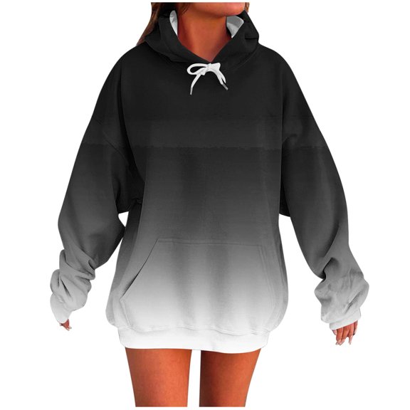 UYISJ Oversized Hoodies for Women Cute Fleece Hooded Pullover Tops Casual Loose Comfy Sweatshirts Fall Winter Outfits S