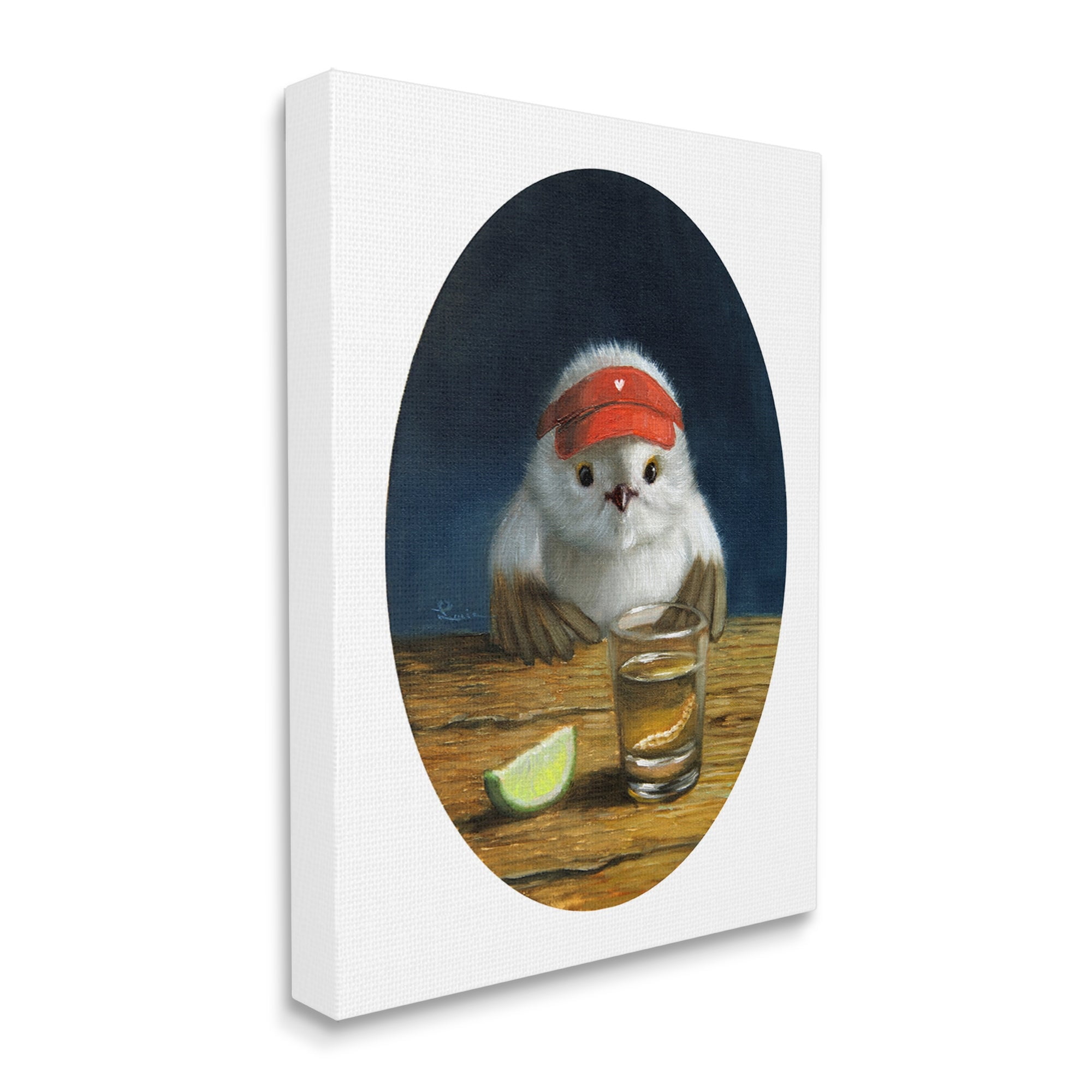 Stupell Industries Tequila Shot Bird Funny Animal Painting Alcohol, 16 x 20,Design by Lucia Heffernan