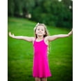 thumbnail image 3 of Made in USA Girls Soft Cotton Camisole Dress | Heather Gray, 3 of 5