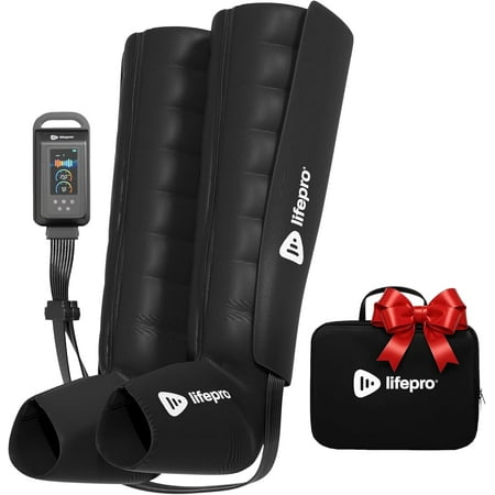 Lifepro Axis Foot and Leg Compression Massager for Circulation, Pain Relief Black