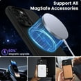thumbnail image 3 of Magnetic Case Compatible for iPhone 14 Pro Max Case [Compatible with MagSafe] [+Screen Protector] Liquid Silicone Gel Rubber Full Body Protective Cover Case 6.7 Inch-Black, 3 of 7