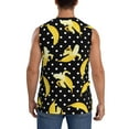 thumbnail image 4 of Bingfone Banana Pattern Men's Tank Tops Workout Sleeveless Tee Shirts Running Beach Tanks for Men-3X-Large, 4 of 7