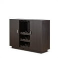 thumbnail image 3 of ACME Houp 2-Door Wooden Server with Wine Rack in Espresso, 3 of 6