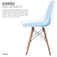 thumbnail image 4 of Silla Minimalista Mirel 4 piezas Azul, 4 of 8