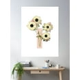 thumbnail image 2 of Anemone Botanical Color Block Poster Wall Art, Modern Wall Decor For Living Room Bedroom, 24x36 UNFRAMED, 2 of 3