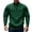 Blackish Green, variant on Men's Soild Color Quarter Zip Pullover, Mock Neck Fleece Sweatshirt with Zipper Chest Pocket, Casual Long Sleeve Lightweight Slim Fit Sweatshirt for Fall Winter Blackish Green L