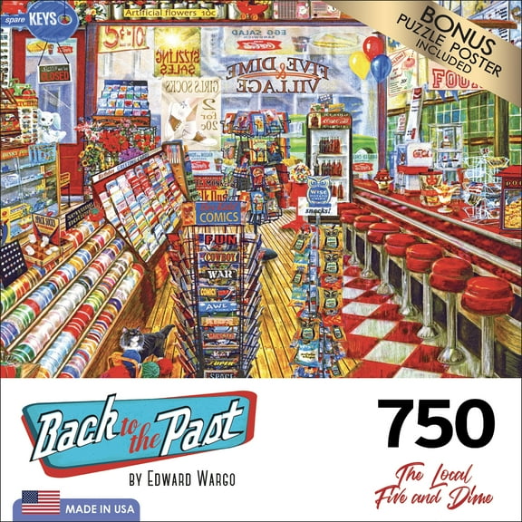 Cra-Z-Art Back to the Past 750-Piece Local Five and Dime Adult Jigsaw Puzzle