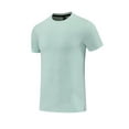 thumbnail image 2 of Vetsdori Mens Army Green T-Shirts Sports Plain Pull on Breathable Outdoor Short Sleeve Fitness Holiday Shirts for Men Cooling, 2 of 3