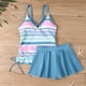 thumbnail image 4 of Traje de baño tankini de verano para mujer, talla grande, estampado, bikini dividido, traje de baño de dos piezas para mujer, trajes de baño tankini para mujer, traje de baño de 2 piezas para mujer, t, 4 of 6