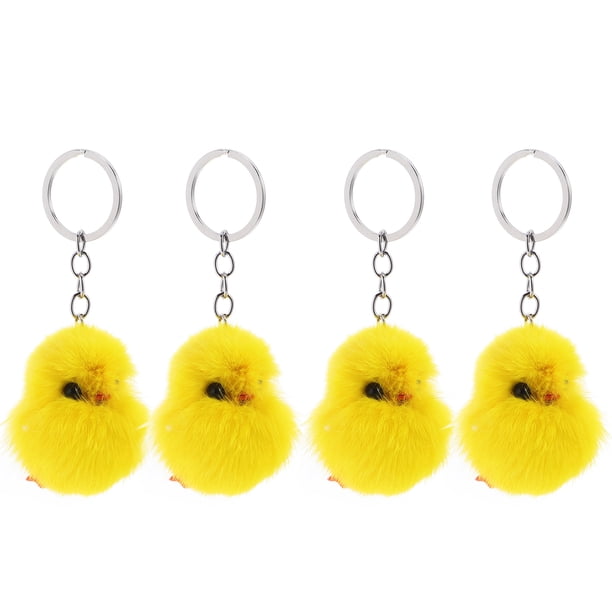 llaveros de peluche amarillos con forma de pollo, ideales para rellenar bolsas de regalo, bolsas de regalo, bolsas de regalo, etc