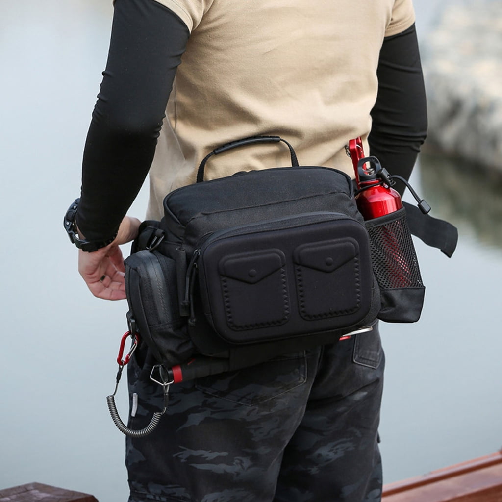 ZPAQI Fishing Tackle Bags MultiPockets Fishing Gear Bags Oxfords Cloth Shoulder Bags