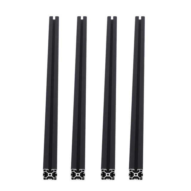 4pcs 39.4 Pulgadas T Slot 4040 Perfil De Extrusión De Aluminio Rail Lineal Estándar Europeo Para Equipos De Automatización CNC Soporte De Trabajo De Impresora 3D