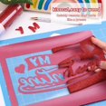 thumbnail image 3 of HAHDAXIA Red Glitter HTV Vinyl Roll,Super Shiny Red Glitter Heat Transfer Vinyl Rolls,Easy to Cut & Weed Glitter Iron on Vinyl for Shirts(10"x5ft,Red), 3 of 7