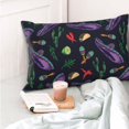 thumbnail image 4 of Gaeub Colorful Vintage Cactuses Print Double Sided Plush Decorative Throw Pillow Cover, Sofa Cushion Cover, Plush Cushion Cover，Excluding Pillow Core-16"x24", 4 of 6