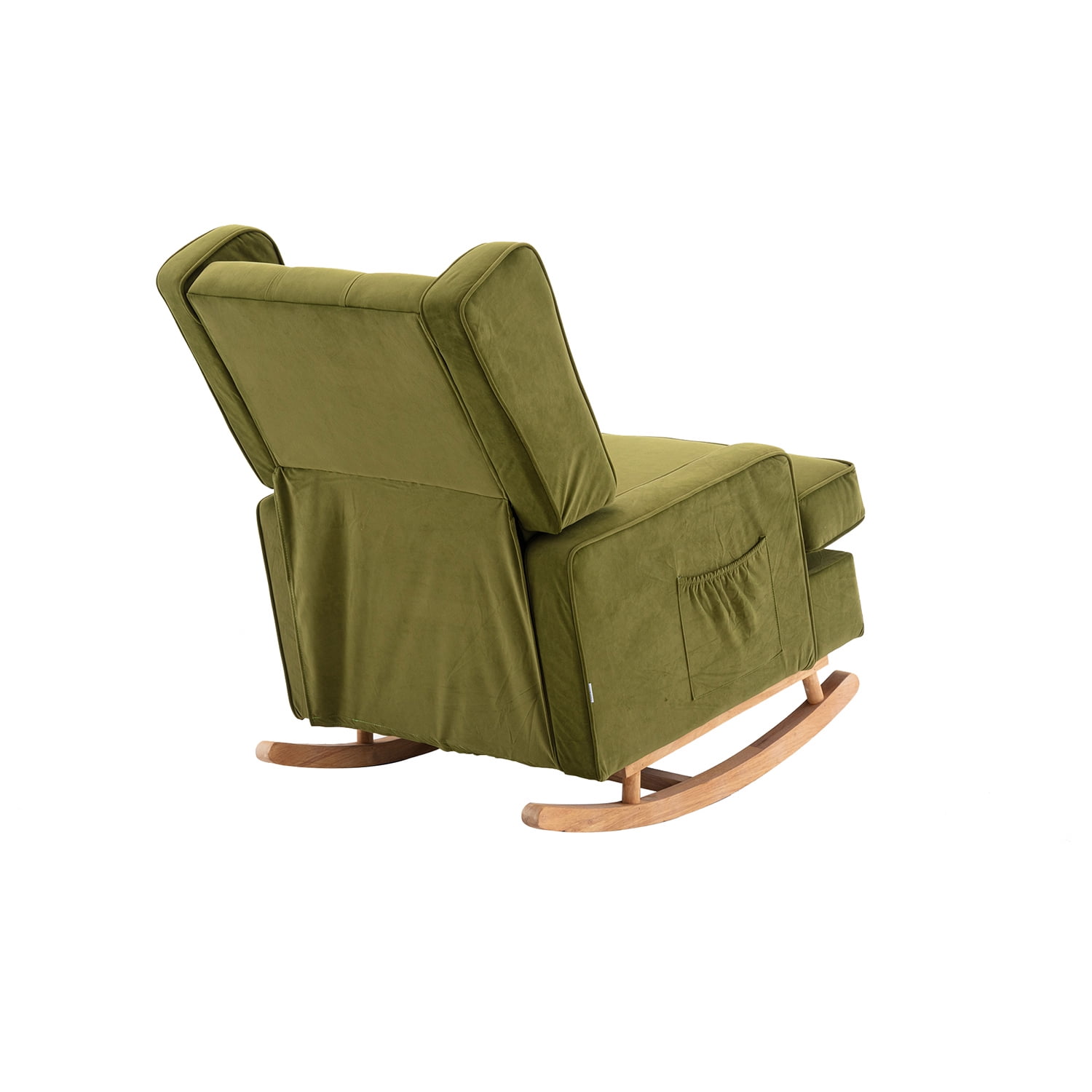 Kepooman Modern High Back Rocking Chair, Padded Seating for Living Room & Office, Olive Green Kepooman Modern High Back Rocking Chair, Padded Seating for Living Room & Office, Olive Green