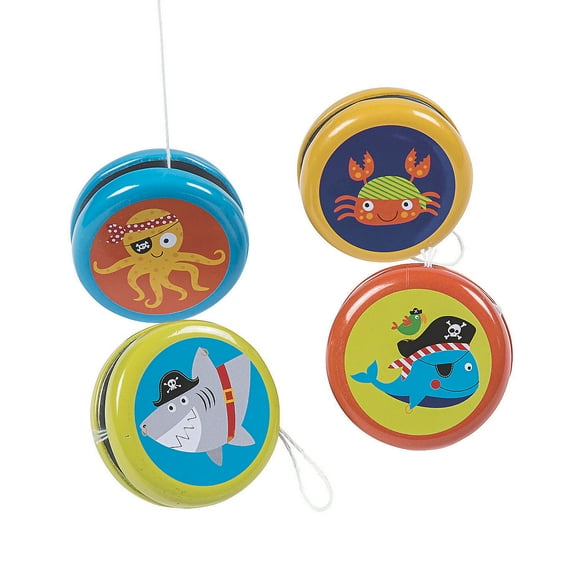 Pirate Animals Yo Yo'S - Party Favors - 12 Pieces