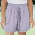 thumbnail image 3 of LWNYDPLSD Girls Shorts Elastic Waist Shorts for Kids Summer Lightweight Breathable Sports Shorts Teens Girls Boys Trendy Outdoor Clothes, 3 of 8