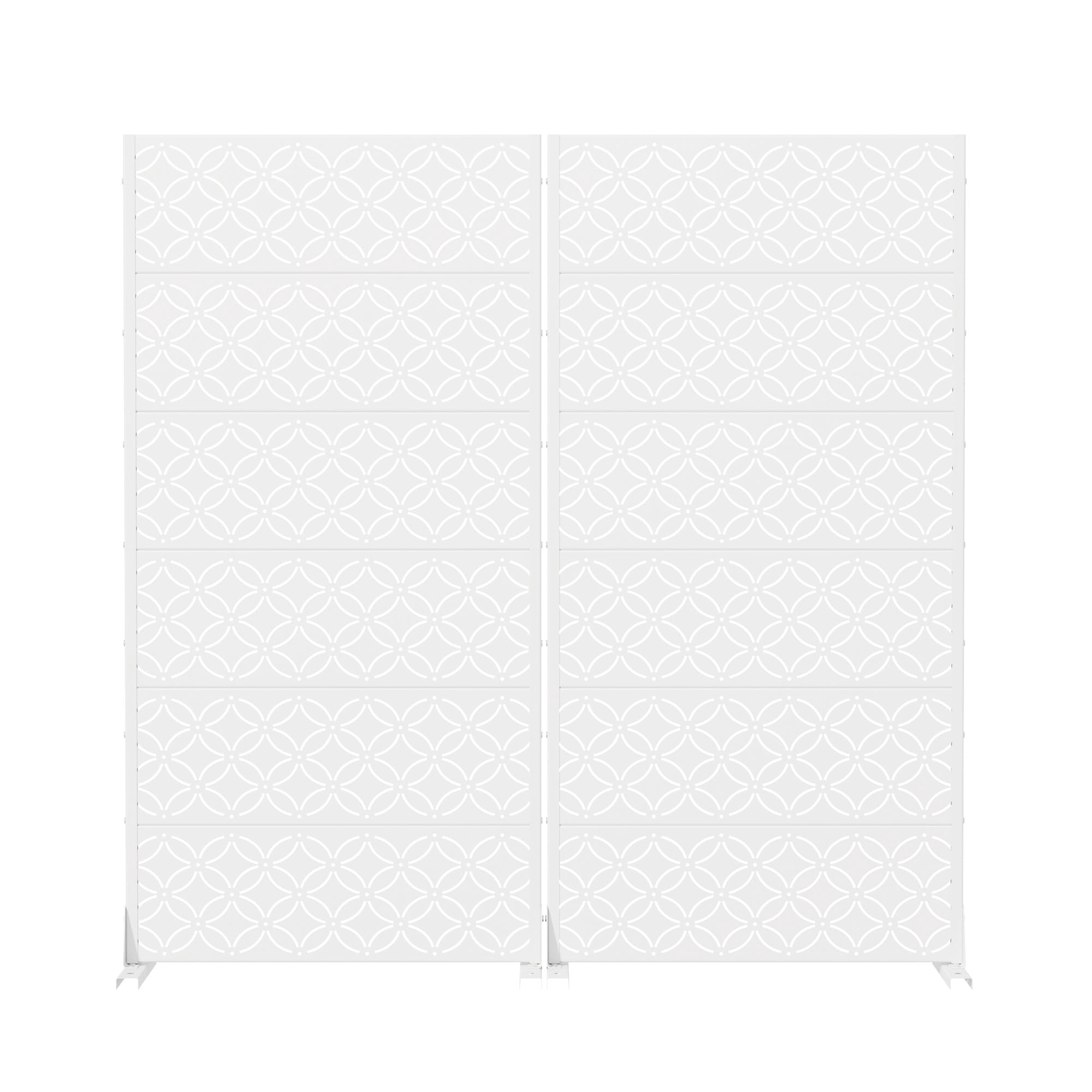 MAYEERTY 72*35in Outdoor Privacy Screen, Metal Privacy Fence, Privacy Panel for Patio, Balcony, Backyard, Garden