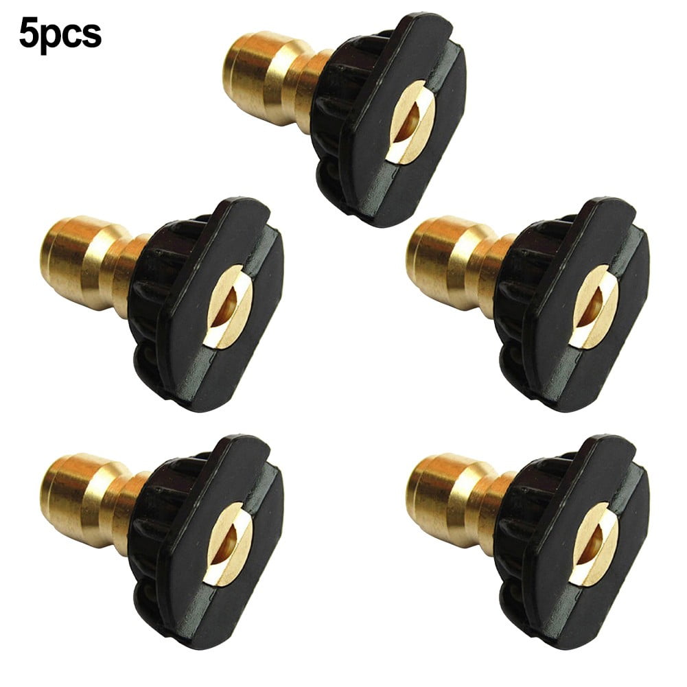 Lierteer 5PCS 1/4inch Pressure Washer Spray Tips Nozzles High Power Kit
