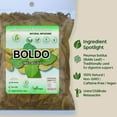thumbnail image 5 of Hojas de Boldo (Boldus Dried Leaves) Herbal Tea – 4 oz (113 g) – 100% Natural, Vegan, Non-GMO – Loose Leaf Herbal Tea for Infusion – Traditional Natural Detox Support – Caffeine-Free – Packaged in US, 5 of 12