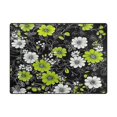 thumbnail image 5 of Yayeee Area Rugs for Living Room 6.7'x4.8' Non Slip Washable Bedroom Floor Carpet, White Flower Pattern, 5 of 5