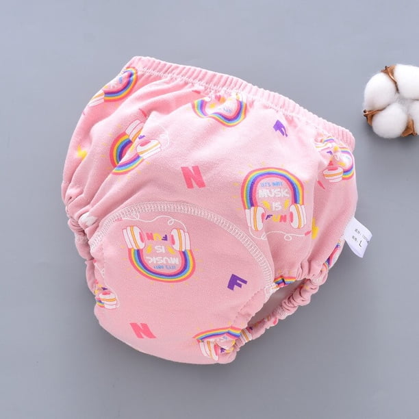 Pantalones de entrenamiento para bebés de algodón reutilizables impermeables de 6 capas, ropa interior corta infantil, pañales de tela para bebés, bragas para niños Tan Jianjun unisex