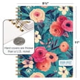 thumbnail image 3 of 2026-2027 Excello Brands 8.5" x 11" Academic Year Hardcover Fashion Planner, Weekly/Monthly, 14 Month, Teal Floral, 3 of 8