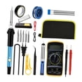 thumbnail image 2 of Juego de accesorios para soldador de 60 W, fácil de transportar, temperatura ajustable de 200 a 450  degreeC, herramientas para tallado y reparación de con multímetro, 2 of 8