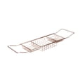 thumbnail image 3 of simhoa Adjustable Bath Board Wire Bathing Rack Bathtub Tray for Bathroom Soap Phone Rose Gold, 3 of 8