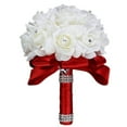 thumbnail image 6 of Grandest Birch Women Fashion Girl Wedding Flower Rose Bouquet Bride Bridesmaid Flower Wand, 6 of 7
