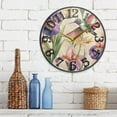 thumbnail image 6 of Birds and Flowers Wall Clock 12 Inch Silent Non Ticking Battery Operated Easy to Read for Kitchen Living Room, 6 of 8