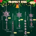 thumbnail image 4 of Bewildely 18 Uds. De adornos de cristal deslumbrantes acrílicos y guirnaldas de carámbanos para impresionantes adornos de carámbanos de árbol Kits de decoración para fiestas transparente, 4 of 6
