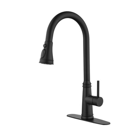 

Single Handle High Arc Pull Out Kitchen Faucet Single Level Stainless Steel Kitchen Sink Faucets with Pull Down Sprayer