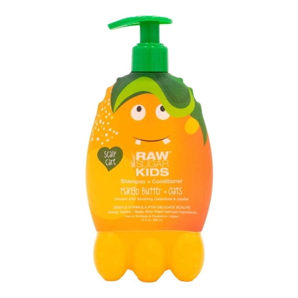 Shampoo y Acondicionador Raw Sugar extracto de mango y avena 354 ml