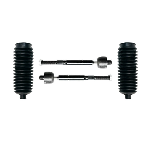 PartsW - 4 Pc Front Steering Kit Inner Tie Rod Ends with Bellow Boots for Honda Odyssey 2005-2010 / EV800226