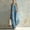 *Light Blue, variant on ClodeEU Women's V Neck Sleeveless Dress with Contrast Pockets ,Summer Solid Color Casual Loose Fit Midi Dress Green,Women's Plus L