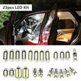 thumbnail image 4 of Actualizado 42pcs/28/23/14/13pcs/Set Interior Del Coche Blanco Combo LED Mapa Cúpula Puerta Maletero Luz De La Placa De Matrícula T10 Bombillas Kit De, 4 of 4