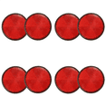 thumbnail image 1 of 8Pcs Round Red Reflector Universal for Motorcycle ATV 5.6 x 0.8cm, 1 of 4