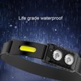 thumbnail image 2 of Faro Led Linterna frontal de 300 lúmenes, lámpara de cabeza inteligente con luz de 4 engranajes para acampar, correr y caminar, 2 of 8