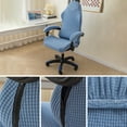 thumbnail image 3 of Soumake 1 Set Stylish Nordic Gaming Chair Cover Soft Elasticity Non-Slip Dust-Proof Polar Fleece Armchair Slipcovers Household, 3 of 7