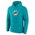 thumbnail image 2 of Men's Aqua Miami Dolphins Primary Logo Fleece Pullover Hoodie, 2 of 3