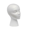 thumbnail image 1 of Polystyrene Unisex Foam Mannequin Head Display Model Wig Dummy Female Stand, 1 of 5