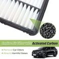 thumbnail image 5 of Engine Air Filter Cabin Air Filter with Activated Carbon Fit For Kia Sorento/K5/Santa Fe 2021-2024,Sportage 2023-2024 Fit For Hyundai Santa Cruz Tucson Carnival 2022-2024 Sonata 2020-2024#28113-L1000, 5 of 7